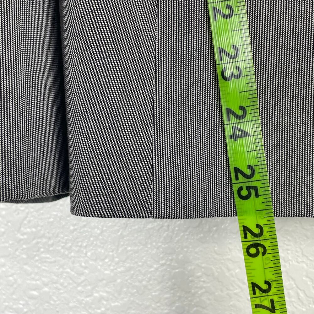 Etcetera Women's Gray Micro Pin Stripe Suit Blazer Jacket 6 Career Professional - Picture 4 of 5